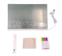 Painting Board - LCD Writing Board - Illuminated Acrylic Message Panel with Light - Reusable Light-Up Drawing and Glow Writing pannel with Stand and Markers for Home Office School Menuu Signs