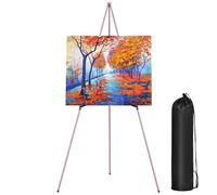 Painting Canvas Holder, Adjustable Art Easel, Foldable Tripod Easel, Portable Easel for Artists, Canvas Board Stand Holder, Art Display Easel Tripod, Anti-Slip Easel Holder, Lightweight Painting