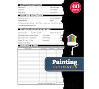 Painting Estimates: Work Quote Logbook for Painter Contractor | Includes Sketch Grid for Job Planning & Measurements | 60 Forms, 120 Two-Sided Pages