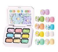 Painting Gel Nail Set, 9-Color Vibrant Art Palette for Manicure Design, Drawing, Sculpture, and Molding, Nail Design Gel Kit for Women, Girls, Personal Salon Decoration Use
