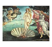 Wee Blue Coo Painting Sea Shell Goddess Birth Venus Botticelli Art Print Poster Wall Decor 12X16 Inch Pittura Manifesto Parete