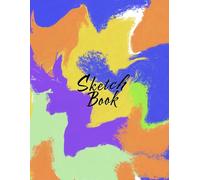 Painting Sketchbook: Bold Pastel Stroke Abstract Design: Sketch Book Colored Pencils Smooth White Paper 8.5" X 11" - 120 Pages Blank Paper Drawing Book for Adults (Premium Artistic Cover Vol. 22)