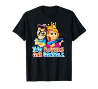 Painting tpoc gaming tee two players one console game lover Maglietta