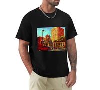 Paintings of McGill University Canadian City Scenes BY Canadian Artist Carole SPANDAU T-Shirt Black S