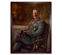 Paintings Portrait Kaiser Wilhelm Ii German Emperor Art Print Framed Poster Wall Decor 12X16 Inch Dipinti Ritratto Tedesco Manifesto Parete