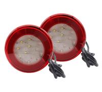 Paio 12V/24V Luce LED Rotondo Posteriore Fendinebbia Freno Retromarcia