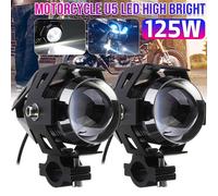 Paio 4.8cm U5 Universal Moto LED High Bright Driving Spot Head Light Per Honda