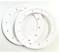 Paio Di Anelli Beadlock 10" Per Alba Racing DWT Goldspeed Ruote Beadlock Bianche