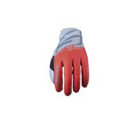Paio di guanti lunghi per bambini five xr lite split neon red grey