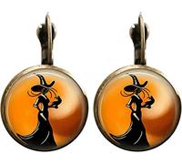 paio di orecchini a goccia rotondi in vetro da strega di Halloween Orecchini pendenti a goccia vintage con leva posteriore per gioielli da festa per ragazze da donnaUtile e alla moda