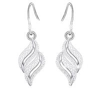 Paio di Orecchini Donna Clip in Argento retrò Ciondolo Orecchini a Bottone ciondola la Signora orecchino Accessori Gioielli San Valentino Regalo di Natale Pratico Convenient And Clever