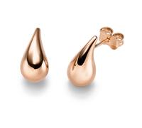 Paio Orecchini a Farfalla Gocce 13x6,7mm Di 585 Oro Rosso Brillante