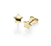 Paio Orecchini a Farfalla Stelle 7mm Di 585 Oro Orecchini Brillante