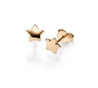 Paio Orecchini a Farfalla Stelle 7mm Di 585 Oro Rosso Orecchini Brillante