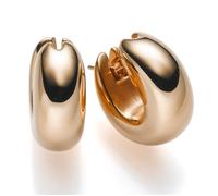 Paio Orecchini Creole a Cerchio 20x8mm Brillante 585 Oro Donna, Goldcreolen