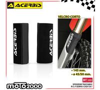 soffietti per forcelle Acerbis in neoprene corti con chiusura a strappo nero