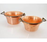 Paiolo in rame con manico ad arco di cm 24