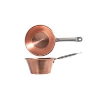 HOME-Paiolo in Rame 24 cm con Manico in Acciaio Inox - Compatibile con Piani a Induzione e Inossidabile