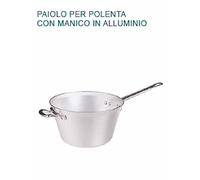 PAIOLO POLENTA Alluminio Ø cm 32 X19H 2 MANICI Professionale Pentole Agnelli