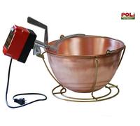 Botta paiolo elettrico MP(24V) cm.34 (9Lt.) per polenta-marmellate made in Italy
