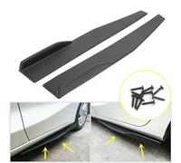 Pair 45cm Car Carbon Fiber Side Skirts Rocker Splitters Diffuser Winglet Wing Y0