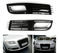 Pair ABS Car Lower Bumper Grille Fog Light Grill Chromed Per Audi A8 D3 08-10 Y6