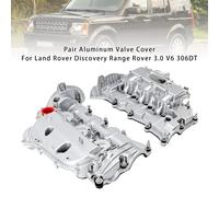 Pair Aluminum Valve Cover Per Land Rover Discovery Range Rover 3.0 V6 306DT T0