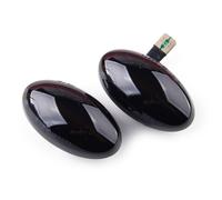Pair Black LED Front Turn Signal Side Marker Light fit for Mini Cooper R50 R52