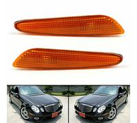 Pair For Benz W211 E-Class 03-2006 Side Marker Light in Bumper Turn Signal Lamp