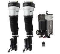 Pair Front Air Suspenison Shock Struts + Compressor for MERCEDES Classe S w220