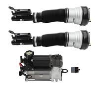 Pair Front Air Suspenison Shock Struts + Compressor for MERCEDES Classe S w220