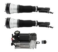 Pair Front Air Suspenison Shock Struts + Compressor for MERCEDES Classe S w220