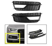 Pair Front Fog Lamp Black Trim Grills Grill Per AUDI A5 S-Line S5 2013-2016 Y1