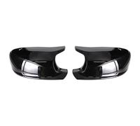 Pair Glossy Black Door Side Mirror Cover Caps Fit For BMW X1 E84 X3 F25 2010-13