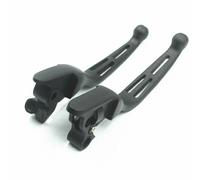 Pair Leve freno frizione scanalate nere per moto custom Harley Road Glide FLHRA