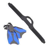 Pair Of Rubber Dìving Fins For Snorkeling, Open Ĥeel Design With Replaceable Fin Straps, Professional Durable Fins For Men Women, Adjustable Heel Strap Comfortable Foot Pocket Diving Equipment A