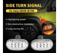 Pair of Side Marker Light Turn Signal Light Per Suzuki Jimny JB64 JB74 Clear H7