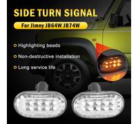 Pair of Side Marker Light Turn Signal Light Per Suzuki Jimny JB64 JB74 Clear Y0