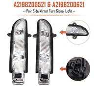 Pair Side Mirror Turn Signal Light per Mercedes-Benz W216 W221 W211 W219 H7