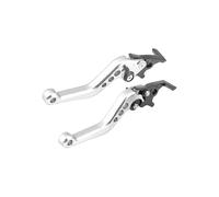 Pair Silver Motorcycle Scooter Aluminum Brake Clutch Levers Handle Grips New
