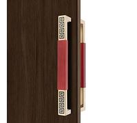 Paired Push Pull Handle for Front/Barn/Public Door,Stainless Steel Wood Door Handle Rectangle, Rustic Bold Grab Bar Pole Commercial, 5cm Wide(42.5cm/16 3/4in)