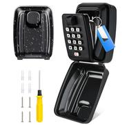 PAIRIER Cassetta Sicurezza Chiavi Grande Cassaforte per Chiavi Impermeabile Cassetta Portachiavi con Codice 12 Cifre Cassetta Chiavi Combinazione Sicurezza per Casa Ufficio