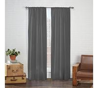 Pairs to Go Eclipse Cadenza - Tende per finestra in microfibra, lunghezza 137,2 cm x larghezza 101,6 cm, 2 pannelli, colore: Grigio fumo