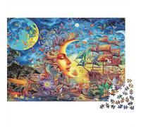 Paisaje de sueño de fantasía Puzzle Classico 1000 Pezzi Cartone Resistente Per Adulti, Sfida Impossibile Difficile, Antistress & Decorazione Murale, Regalo Di Relax 70x50cm/1000pcs