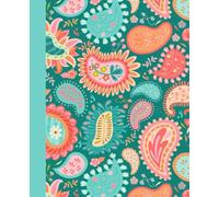 Paisley Dance Grid Journal: A 120-Page ¼" Grid Notebook with Artistic Paisley Illustrations on Every Page - Ideal for Sketching, Planning, or Daily Creativity