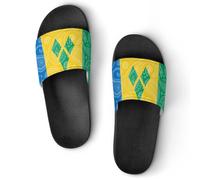 Paisley e Saint Vincent Grenadine Bandiera Donna Casa Pantofole per Uomo Doccia Slides Bagno Sandali, Stile:, 36 EU