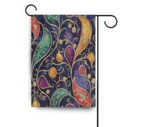 Paisley Gem Color Navy Blue bandiere di Garden chritmas banner per la decorazione esterna 28x40 double sided