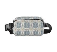 Paisley Glory Blue Seamless Picture Seamless Pattern_1 Fashion Fanny Marsupio per donne uomini impermeabile borsa a tracolla antifurto con cinghia regolabile per viaggi vacanze corsa, Paisley gloria