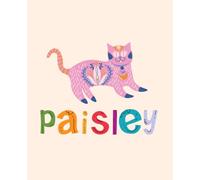 Paisley Name Notebook: Personalized Creative Journal for Girls with Magical Cat. 110 Lined Pages. Soft Matte Cover
