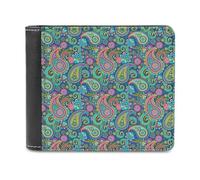 Paisley Psyche - Portafoglio da uomo in pelle con scomparti per carte di credito, Stile:, Taglia unica